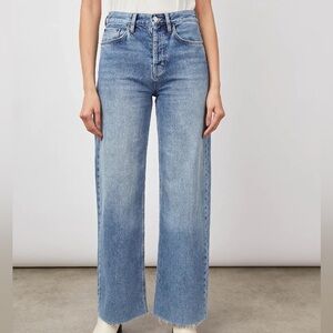 Rails Denim Jeans Button Fly Getty Wide Leg Old Indigo Sz 31 NWT NEW